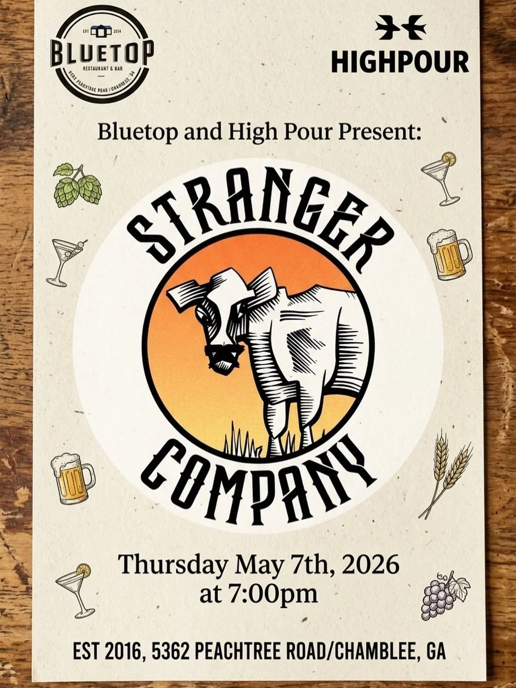 Thursday May 7th with @stranger.company presented by HIGHPOUR ? Sounds like a plan to me!!