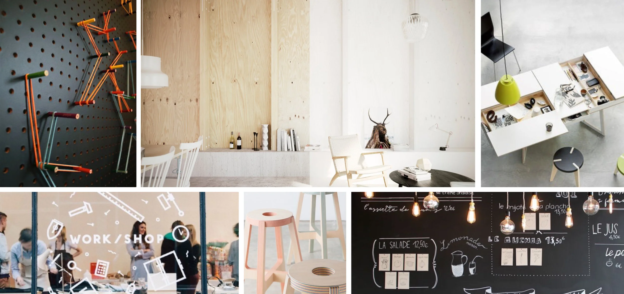 Moodboard developed from retail safari