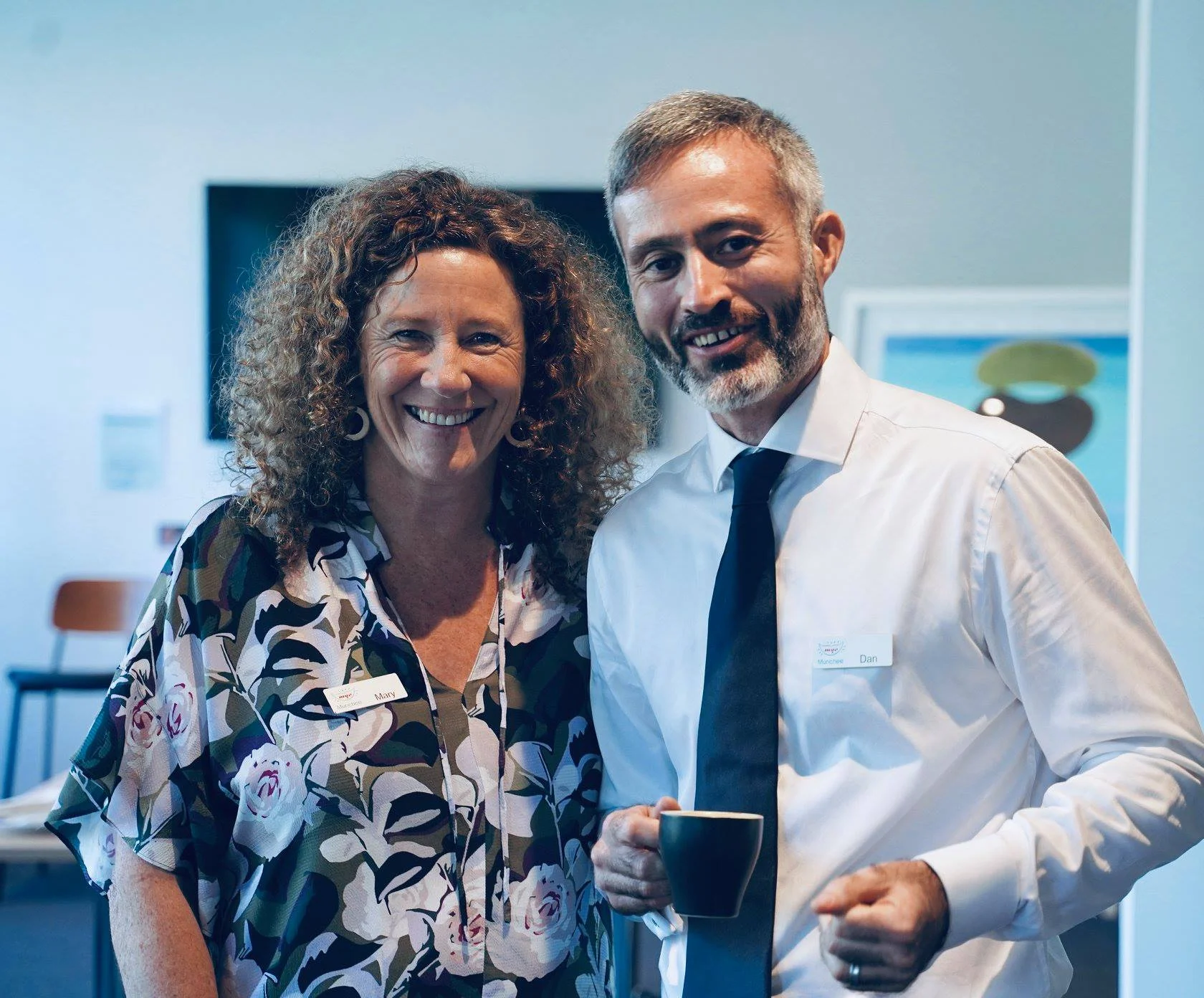 Dr Mary and Dr Dan Hanson looking well tanned