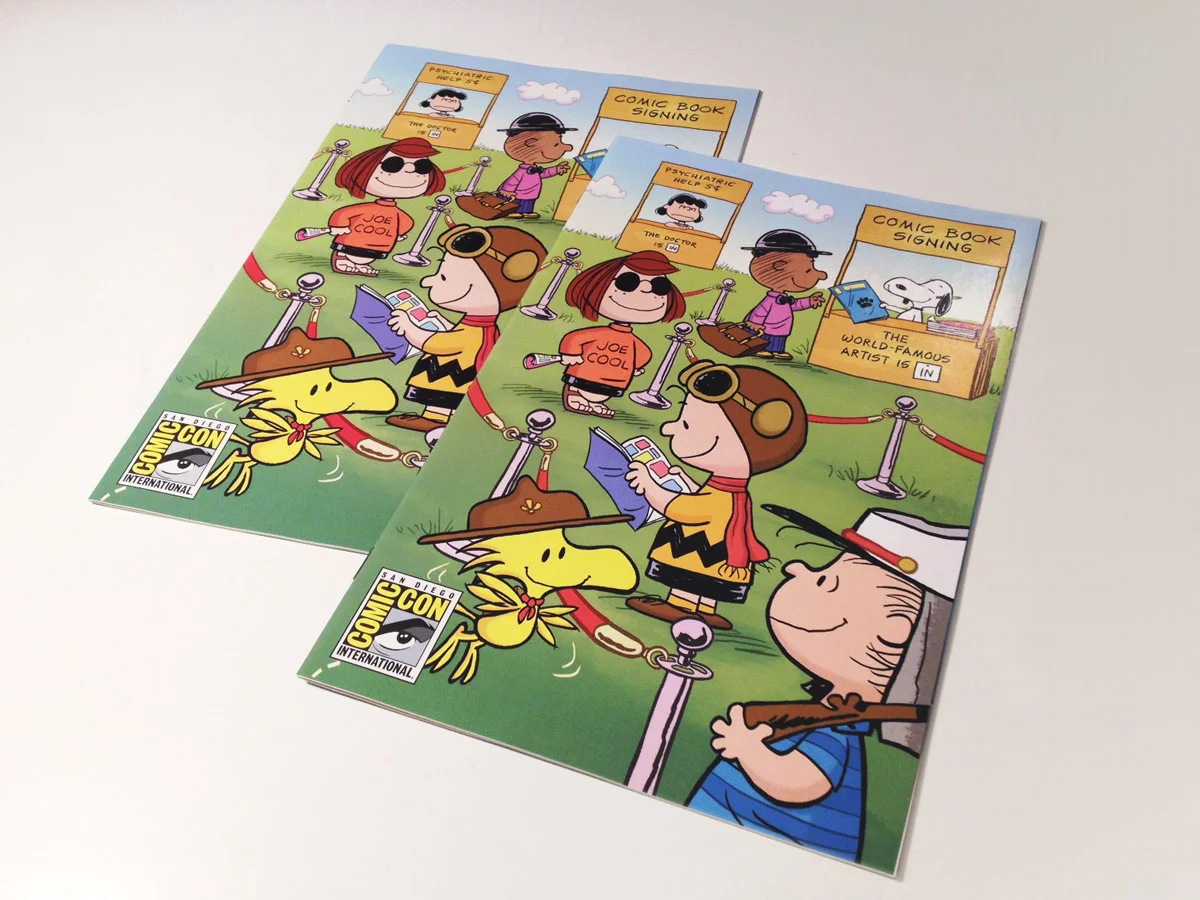 A book that I worked on being sold at Comic-Con: dream fulfilled!