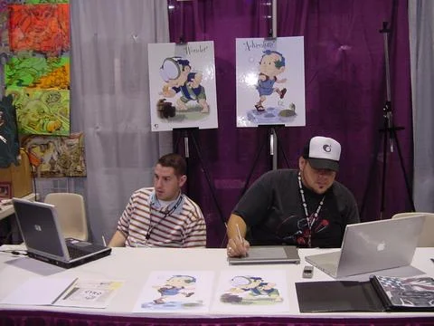Two young dreamers at Comic-Con, 2004.