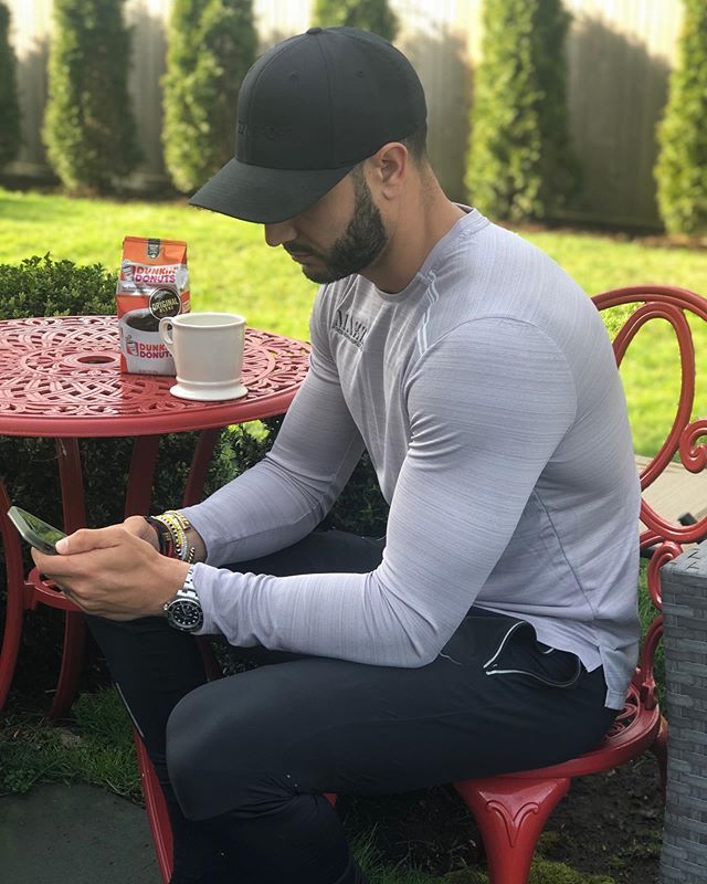 The sun is finally here! Love crushing my morning emails outside, and with my @Dunkin coffee at home, I&rsquo;m ready to start the day right! :) #Ad