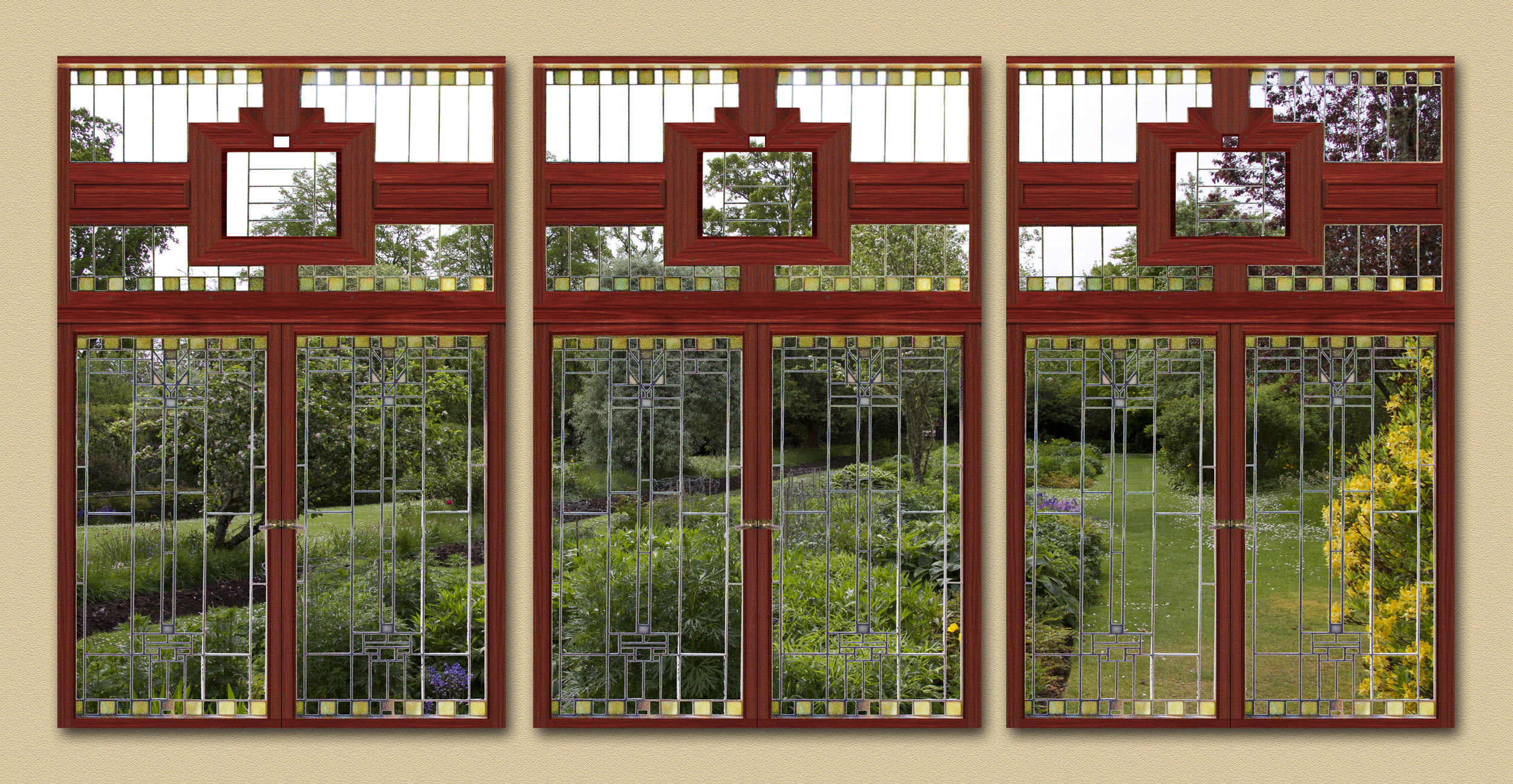Frank Loyd Wright Triptych