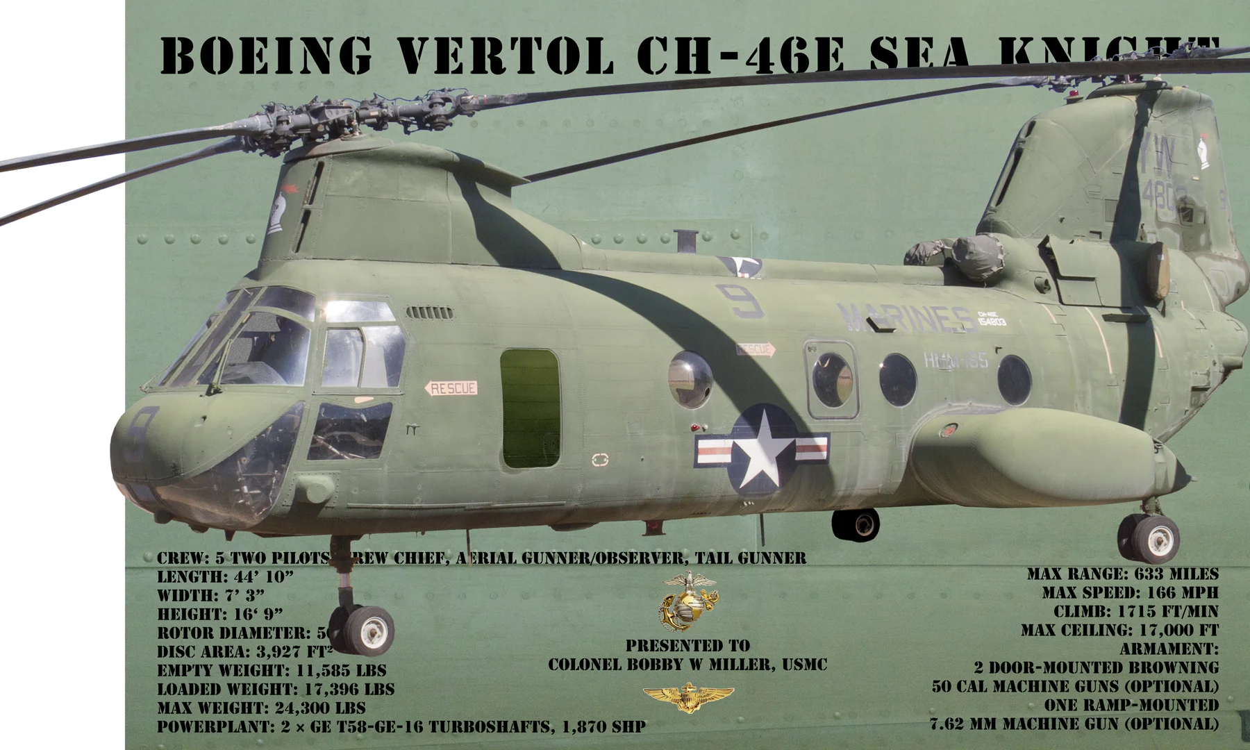 CH-46E for Colonel Miller