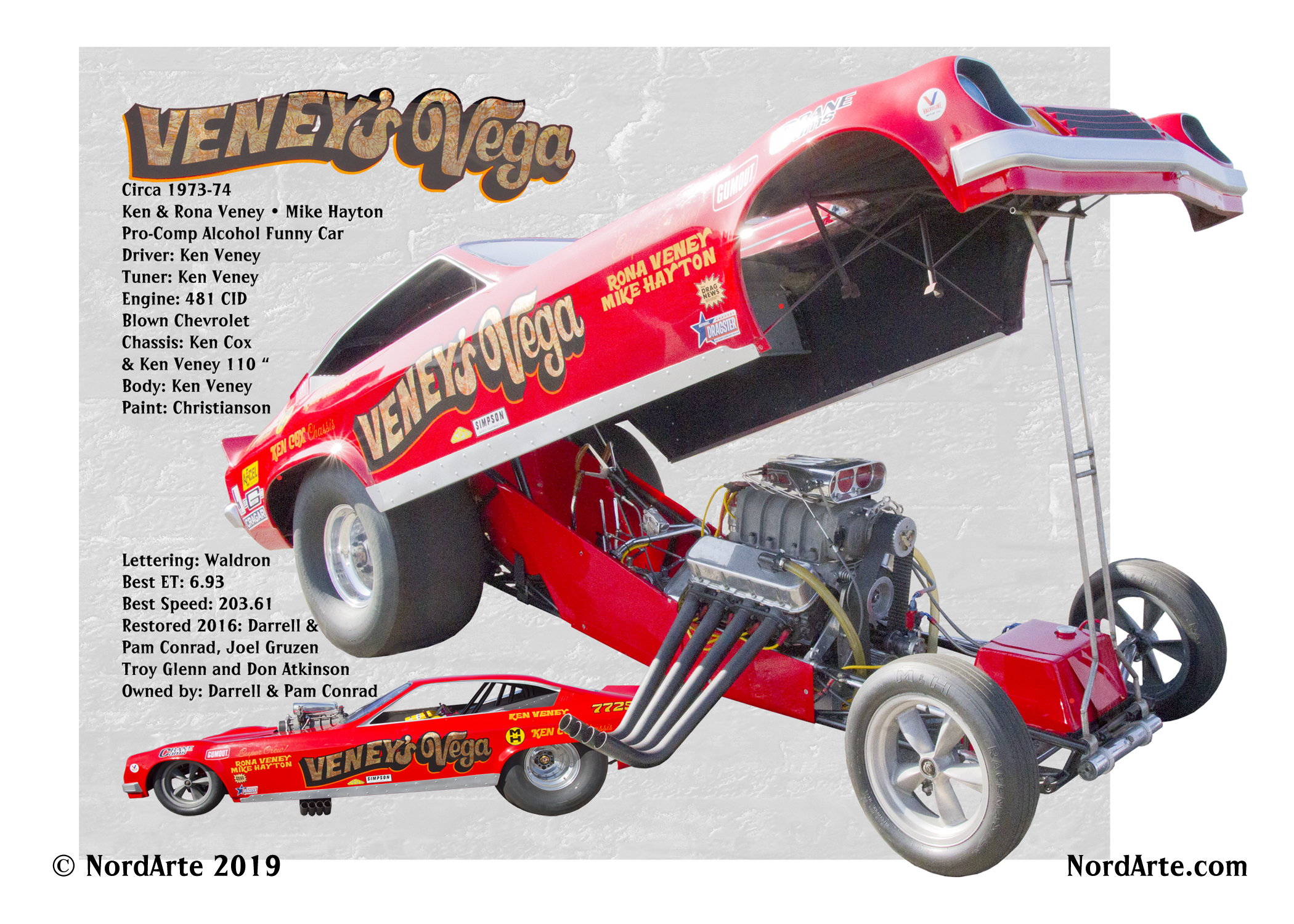 Veney's Vega Fuel Funny Car