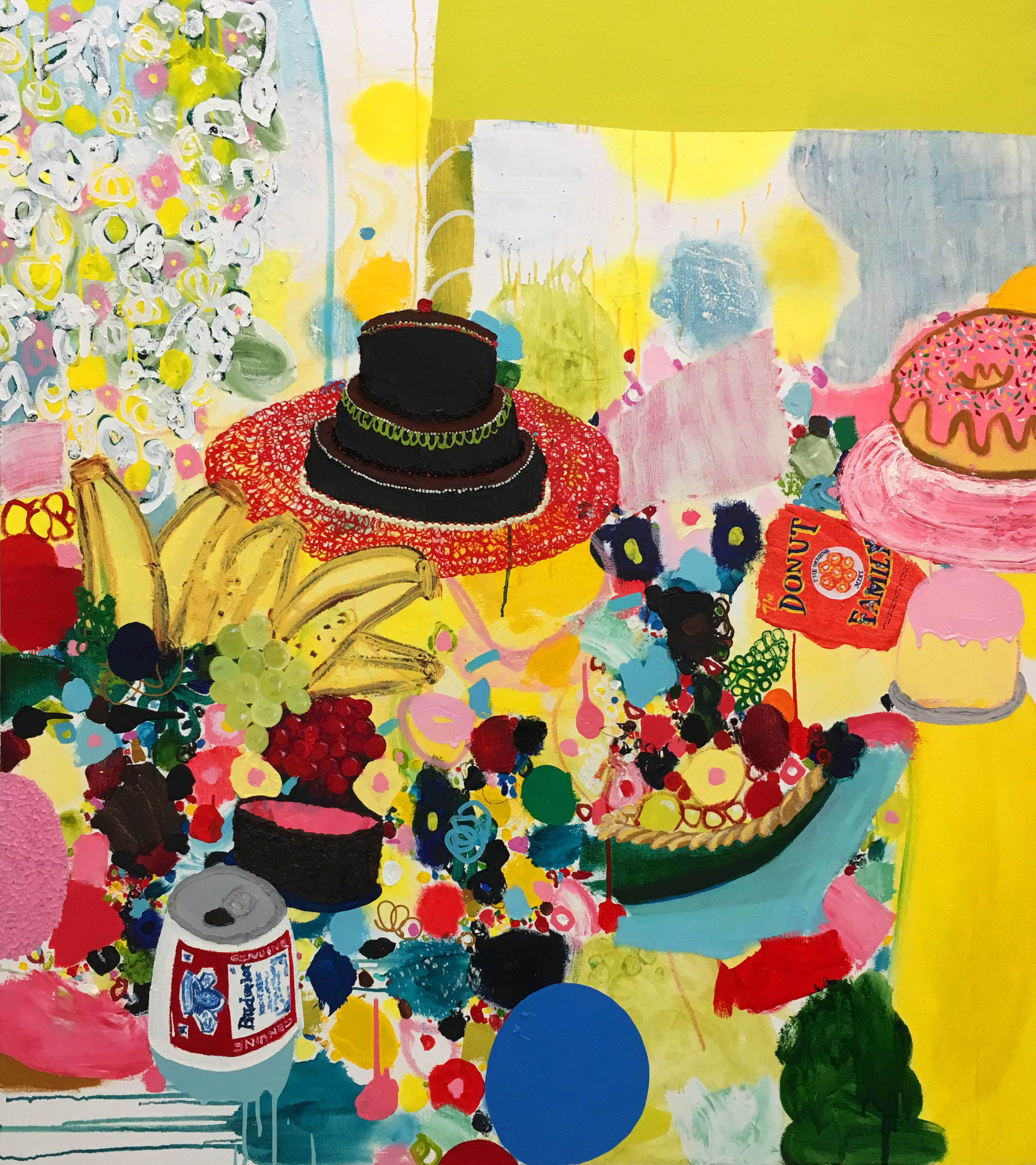  Tracy Miller,&nbsp; Banana Stand , 2016, Oil on Canvas, 54 x 48 inches 