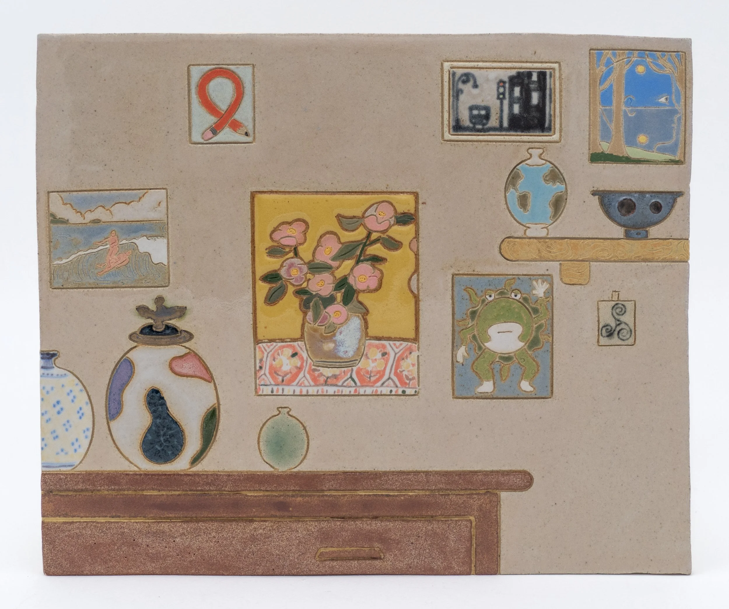 Untitled Accumulation (Selfing and Unselfing), 2025, Glazed ceramic, 8.75 x 10 inches.jpg