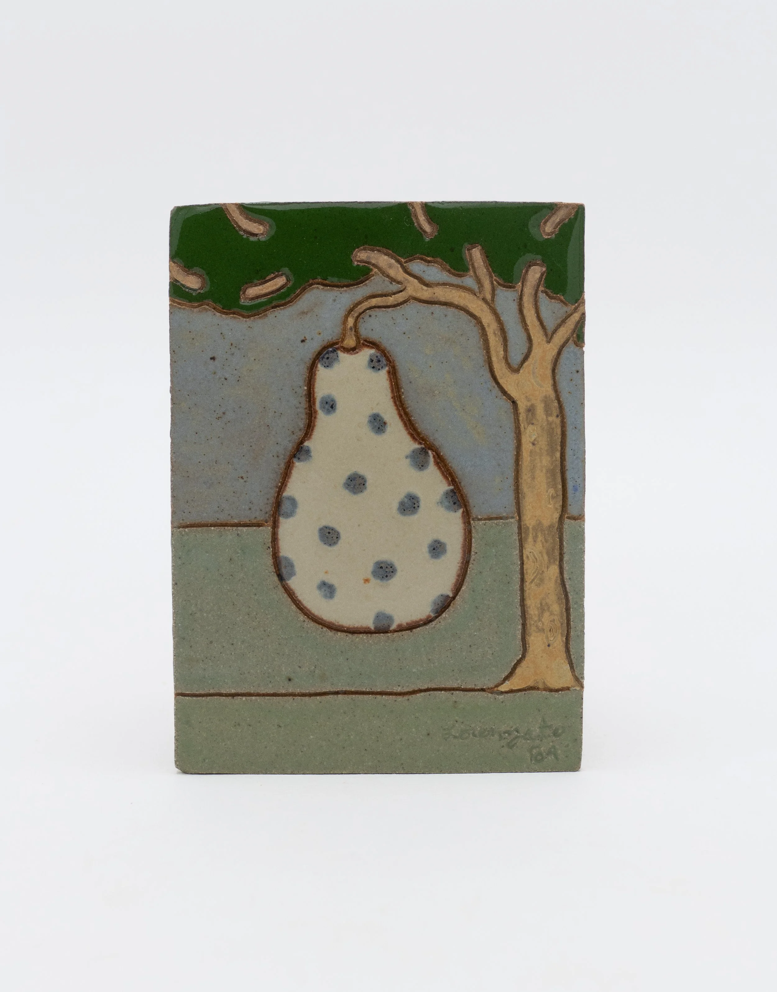Lorenzato's Pear, 2025, Glazed ceramic, 5 x 3.5 inches.jpg
