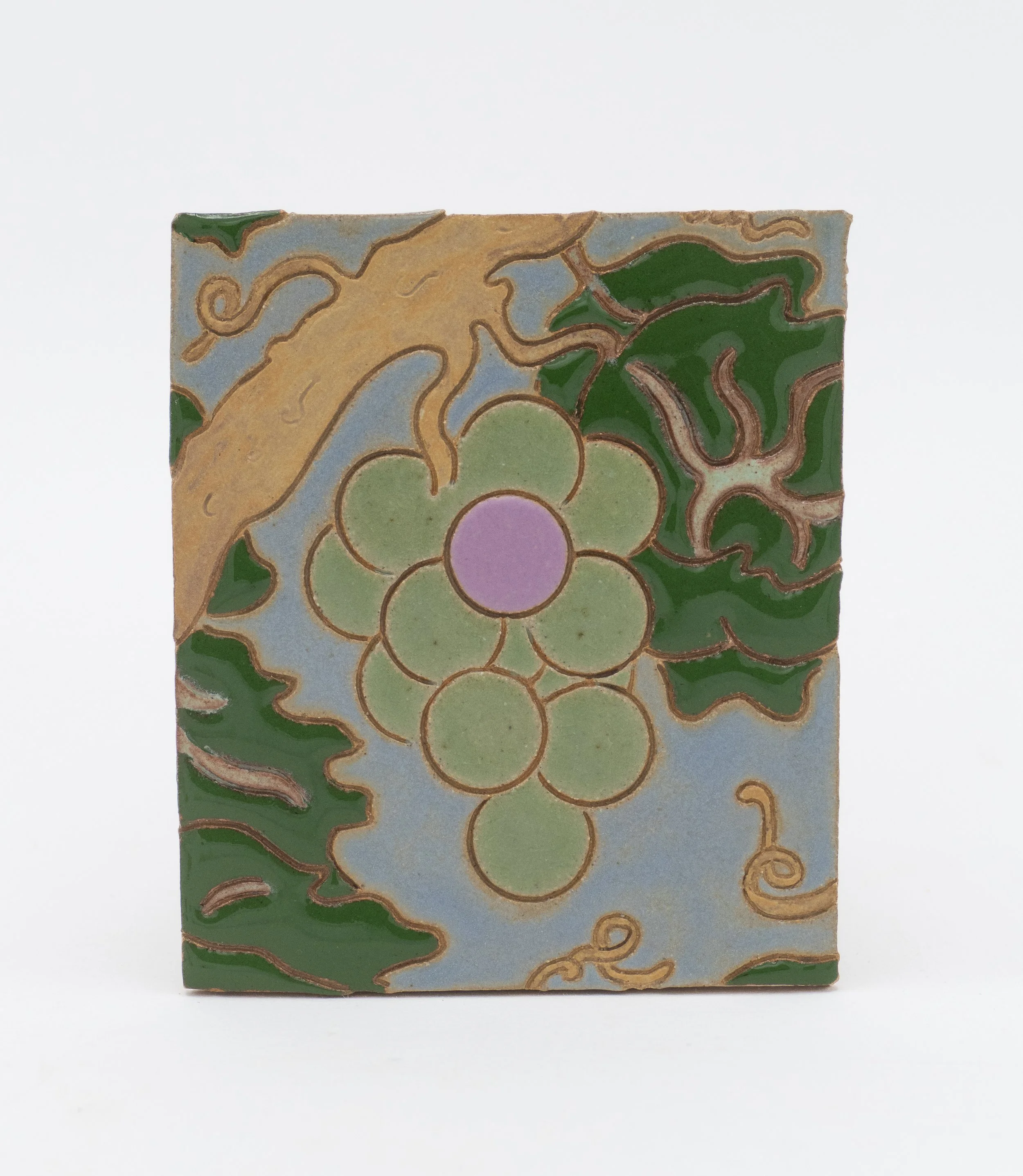 Grapes, 2025, Glazed ceramic, 4.5 x 4 inches.jpg
