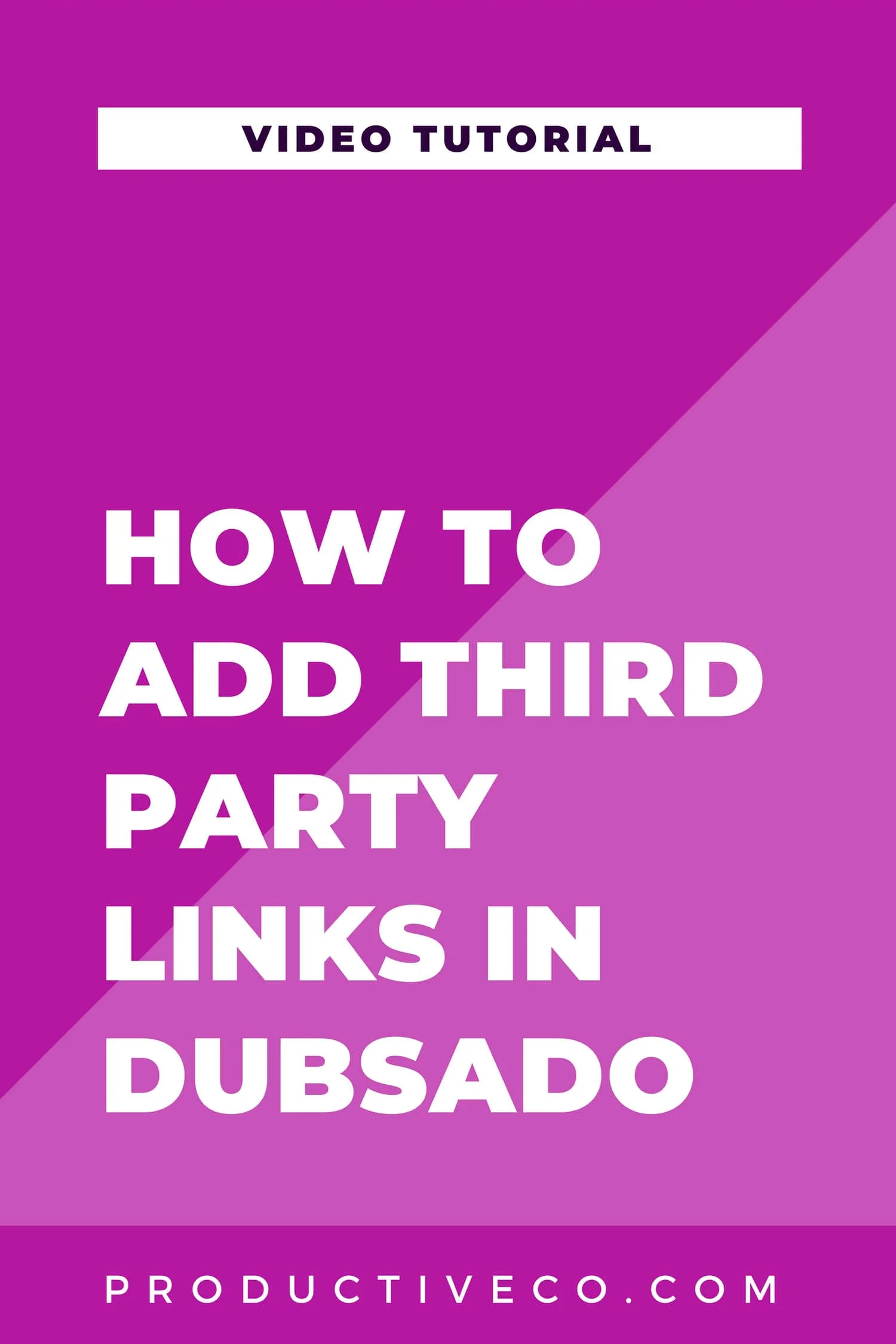 Add third party links in Dubsado to connect your account to other software, folders, etc. Your clients will be able to access these links from their client portals! Find out how.