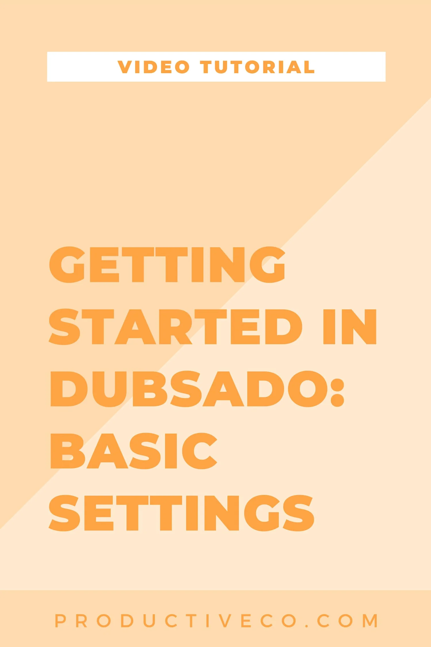 Get started using Dubsado today by getting your settings selected in the next 20 minutes.