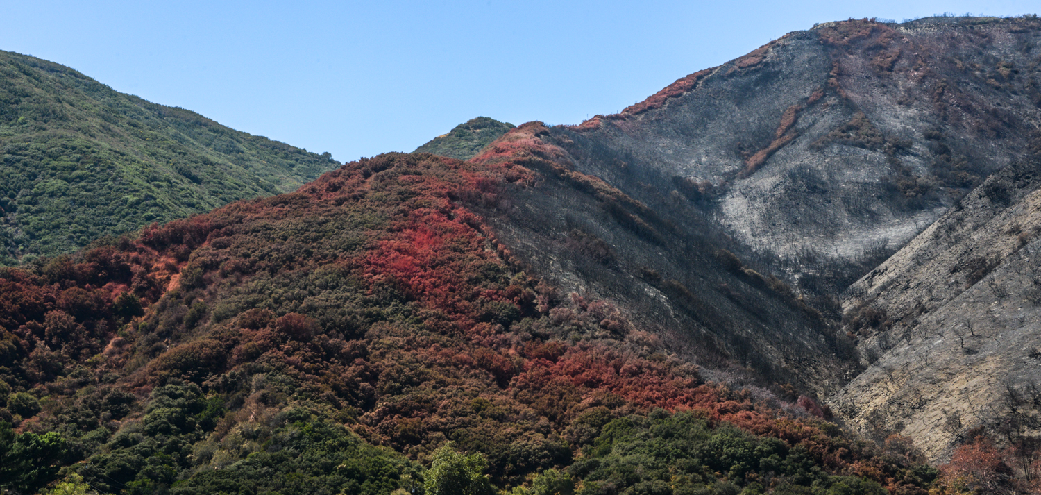  Fire Retardant near Cajon Pass, California © Robert Welkie 2016 