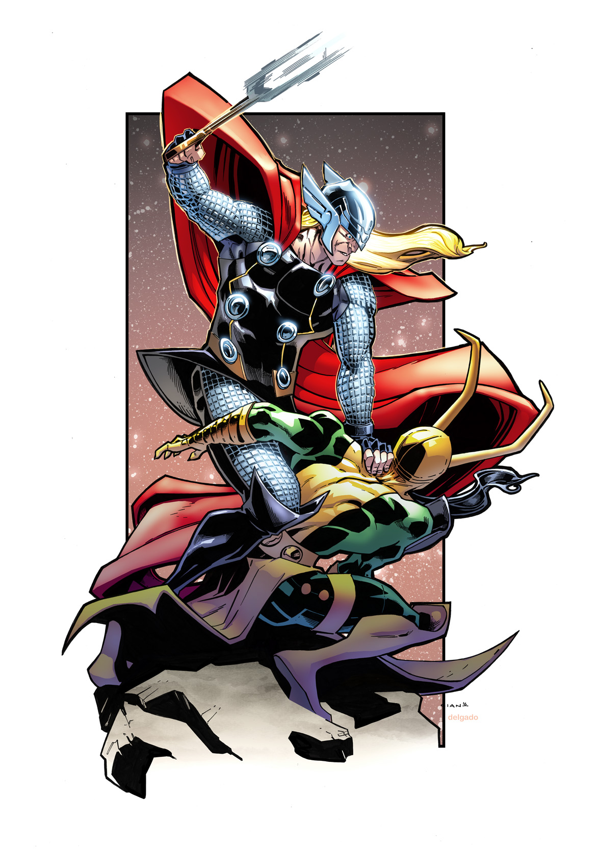 Thor V Loki - By Cian Tormey, colours by Edgar Delgado