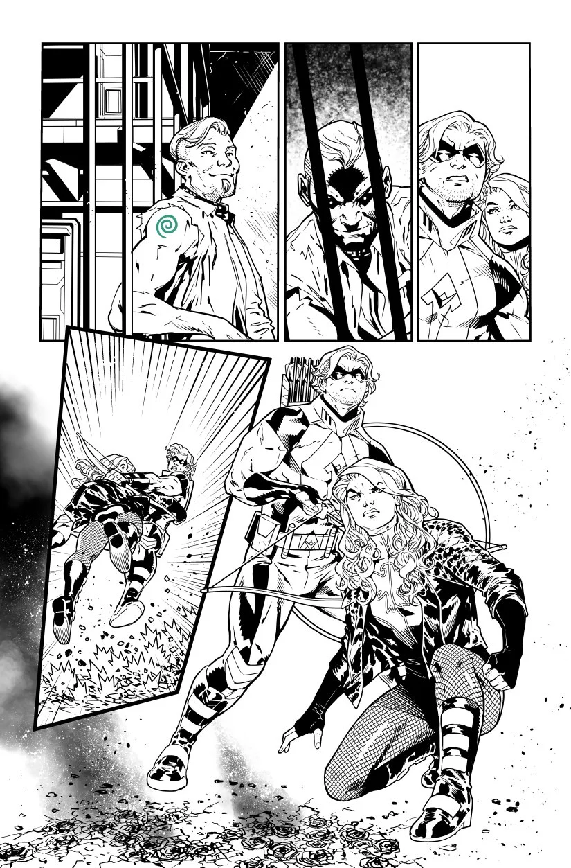 GREEN ARROW ISSUE 2 PAGE 19 ARTIST PROOF Comic Art