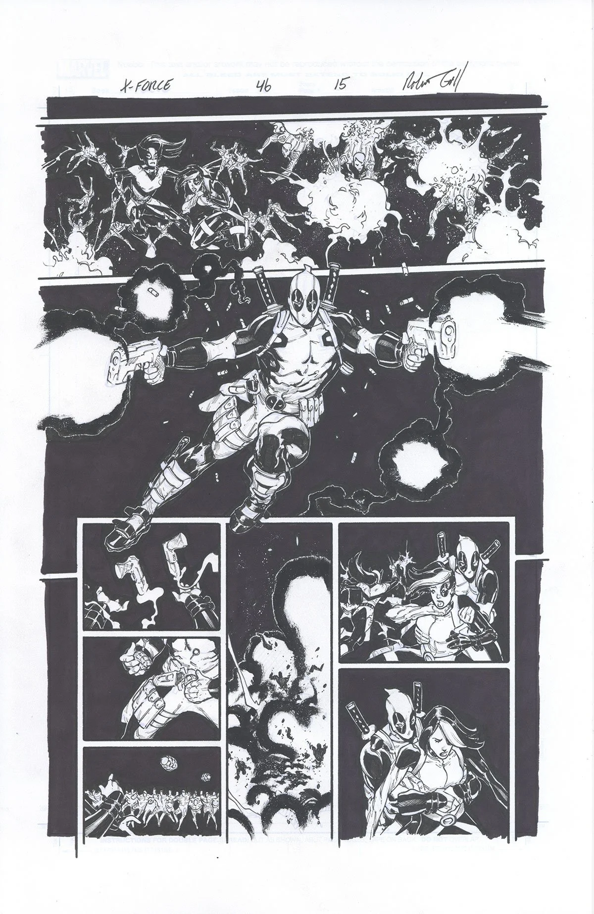 X-FORCE #46, PAGE 15 Comic Art