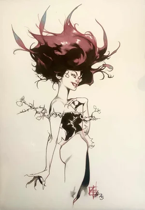 Alvaro F. Gutierrez | Poison Ivy Illustration | Geoff M Art Sales