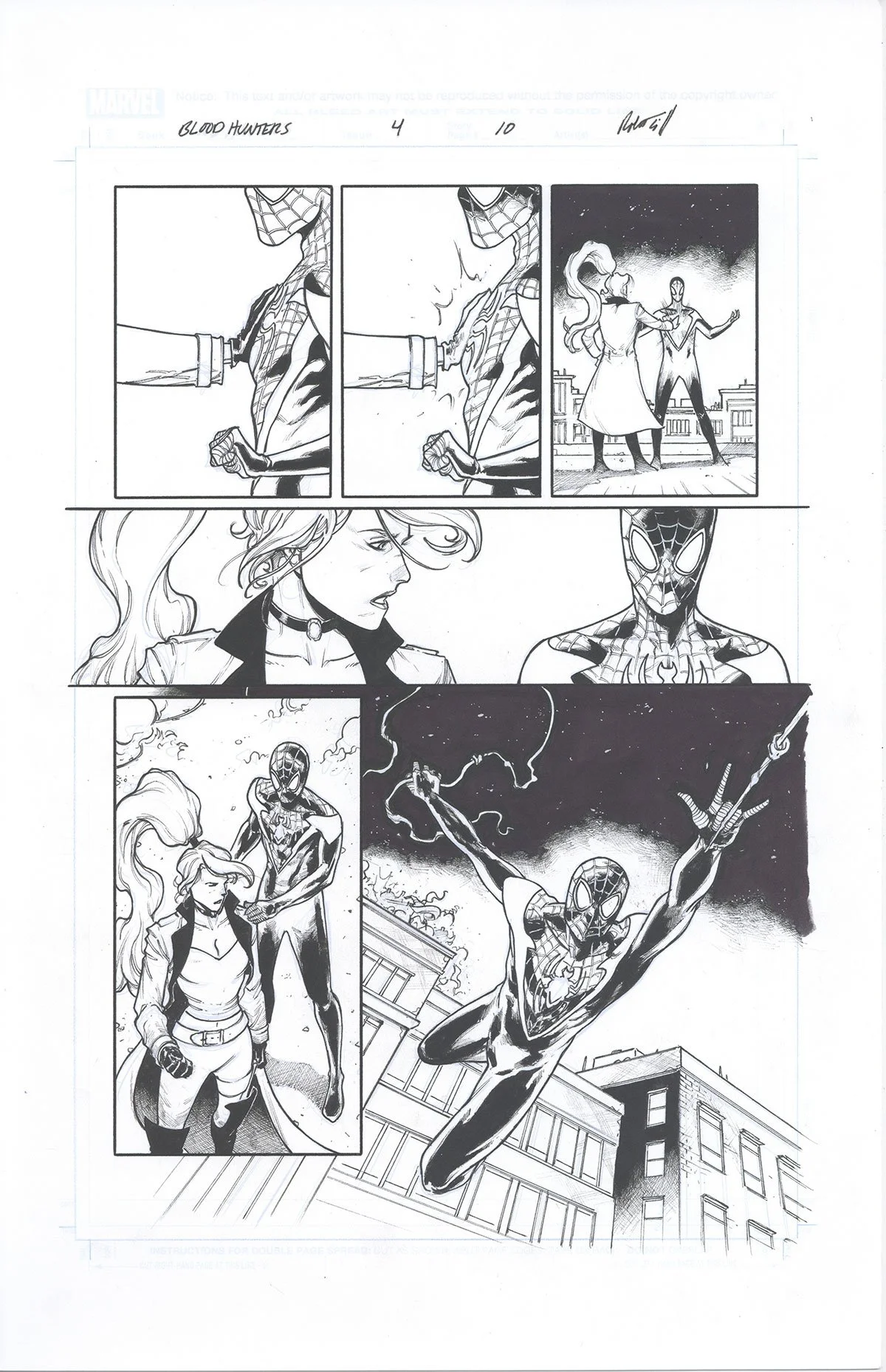 BLOOD HUNTERS #4, PAGE 10 Comic Art