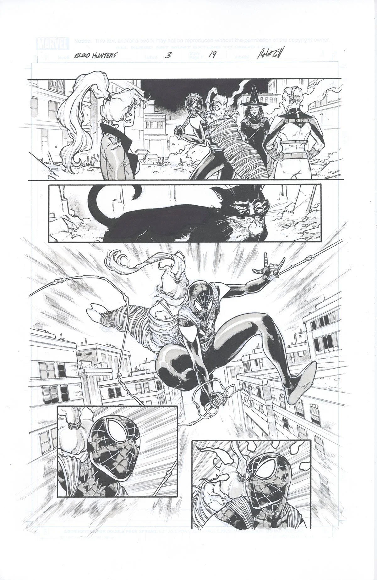 BLOOD HUNTERS #3, PAGE 19 Comic Art