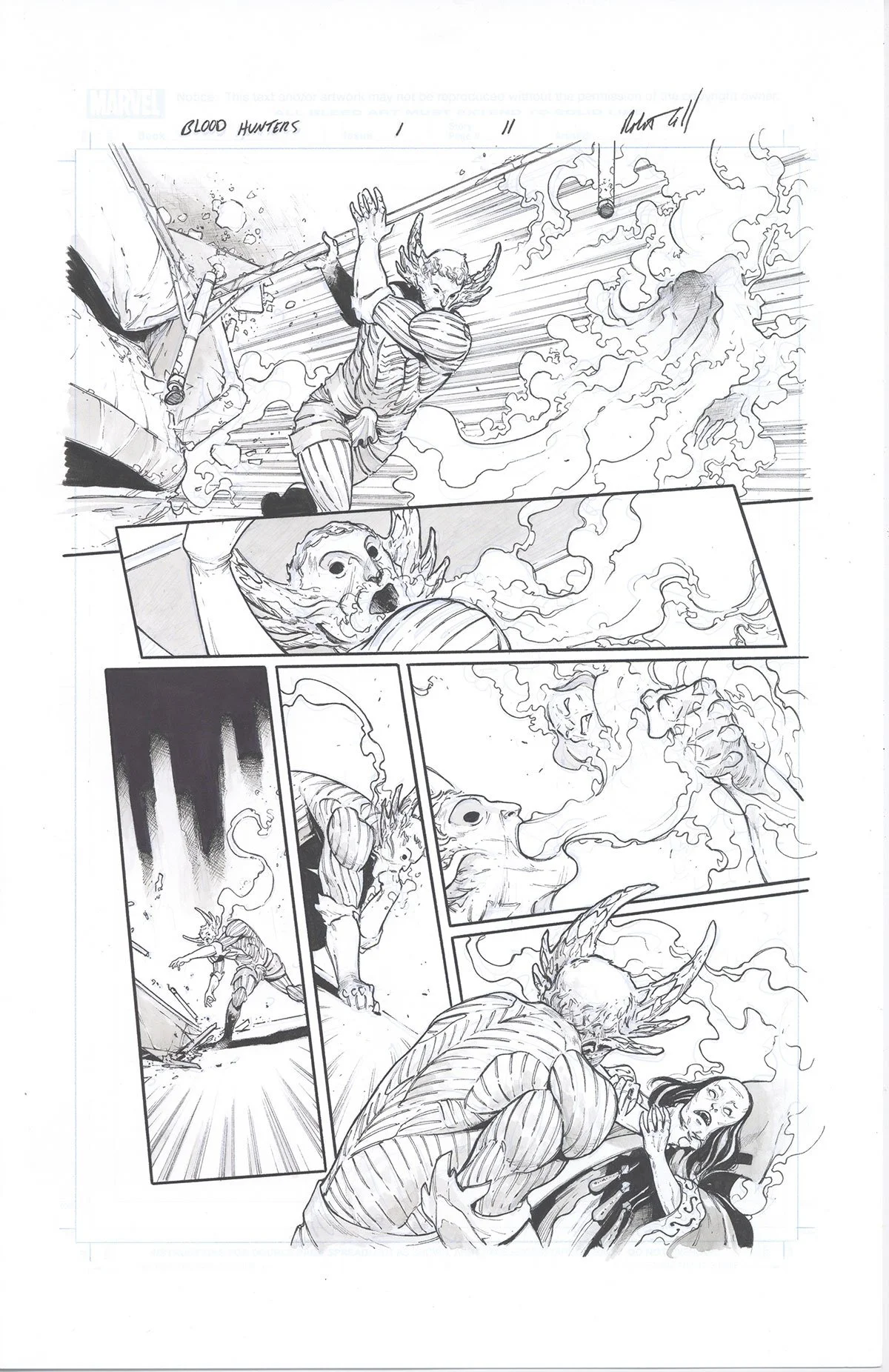 BLOOD HUNTERS #1, PAGE 11 Comic Art