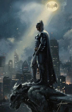 Rudy Ao | Batman Painting | Geoff M Art Sales