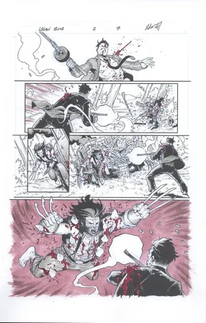 Robert Gill | Logan: Black, White and Blood pg 7 | Geoff M Art Sales
