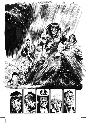 Jonas Scharf | Conan: Battle of the Black Stone issue 3, page 14 | Geoff M Art Sales