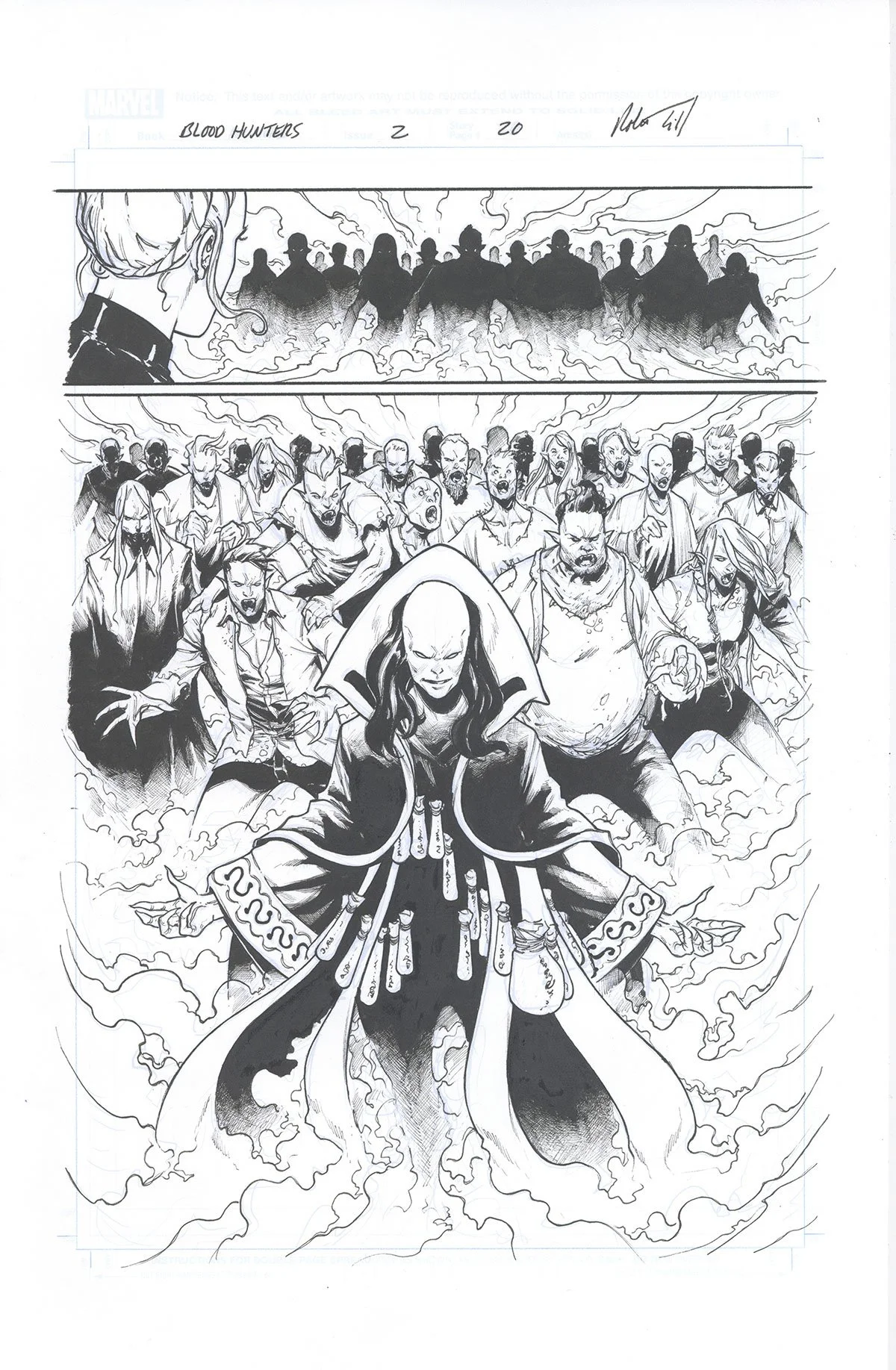 BLOOD HUNTERS #2, PAGE 20 Comic Art