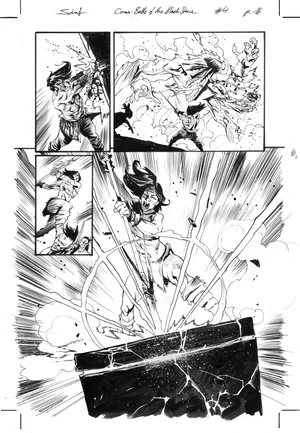 Jonas Scharf | Conan: Battle of the Black Stone issue 4, page 16 | Geoff M Art Sales