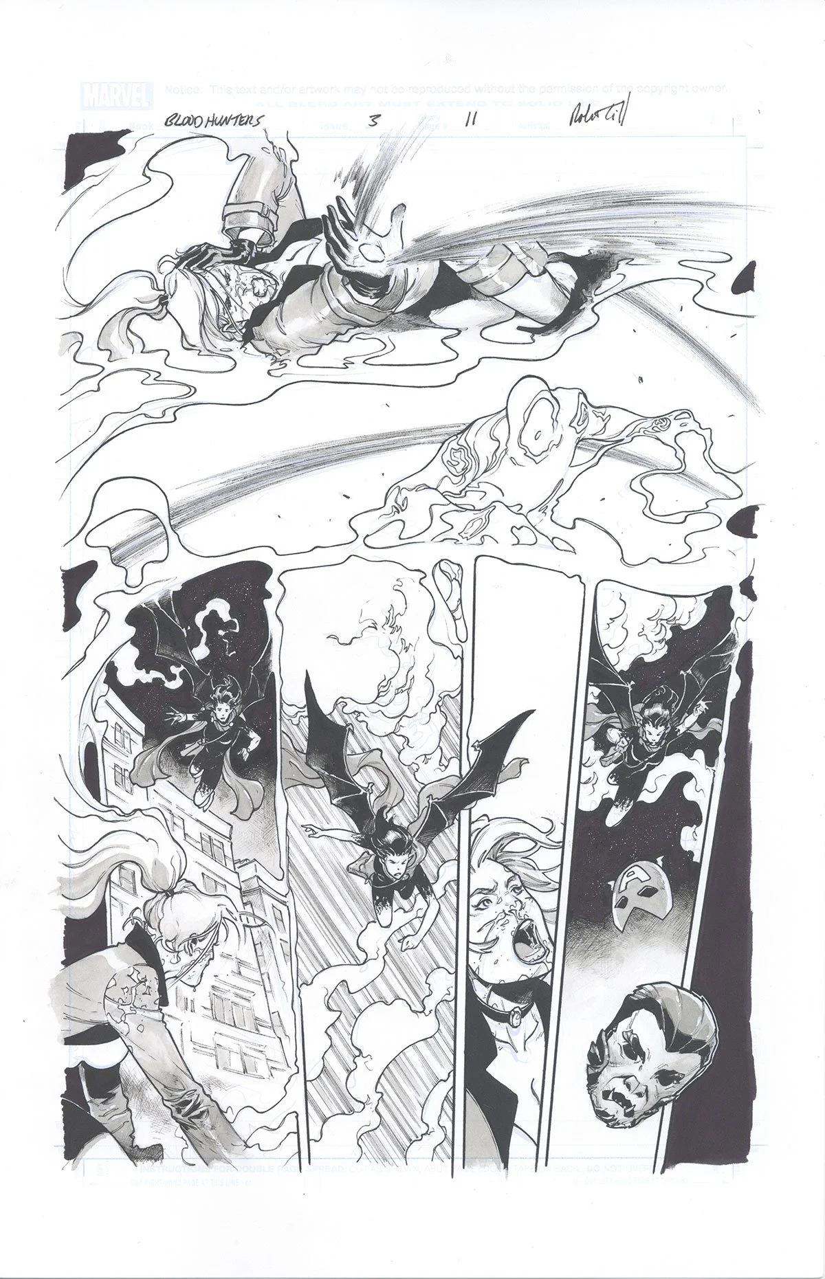 BLOOD HUNTERS #3, PAGE 11 Comic Art