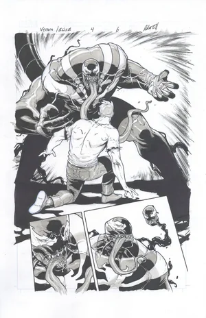 Robert Gill | Venom: Black, White and Blood Issue 4, Page 6 | Geoff M Art Sales