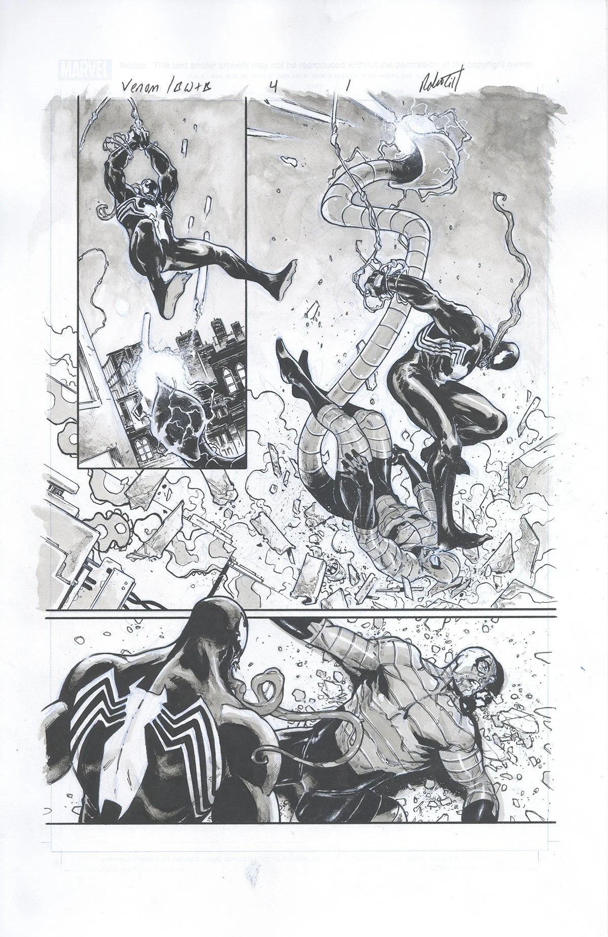 Venom: Black, White and Blood Issue 4, Page 1
