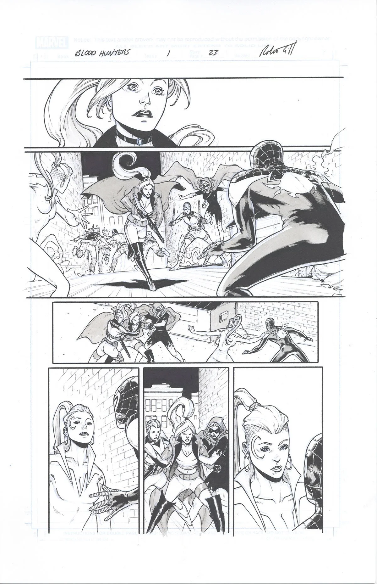 BLOOD HUNTERS #1, PAGE 23 Comic Art