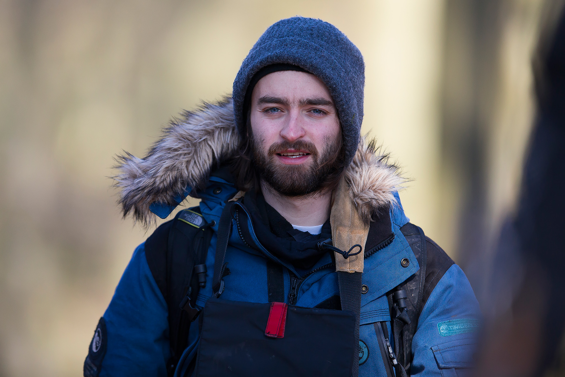 Director David Hayes on location in Romania