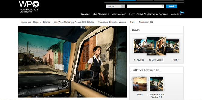 2nd prize Sony World Photography Awards, 2013 - Travel- 