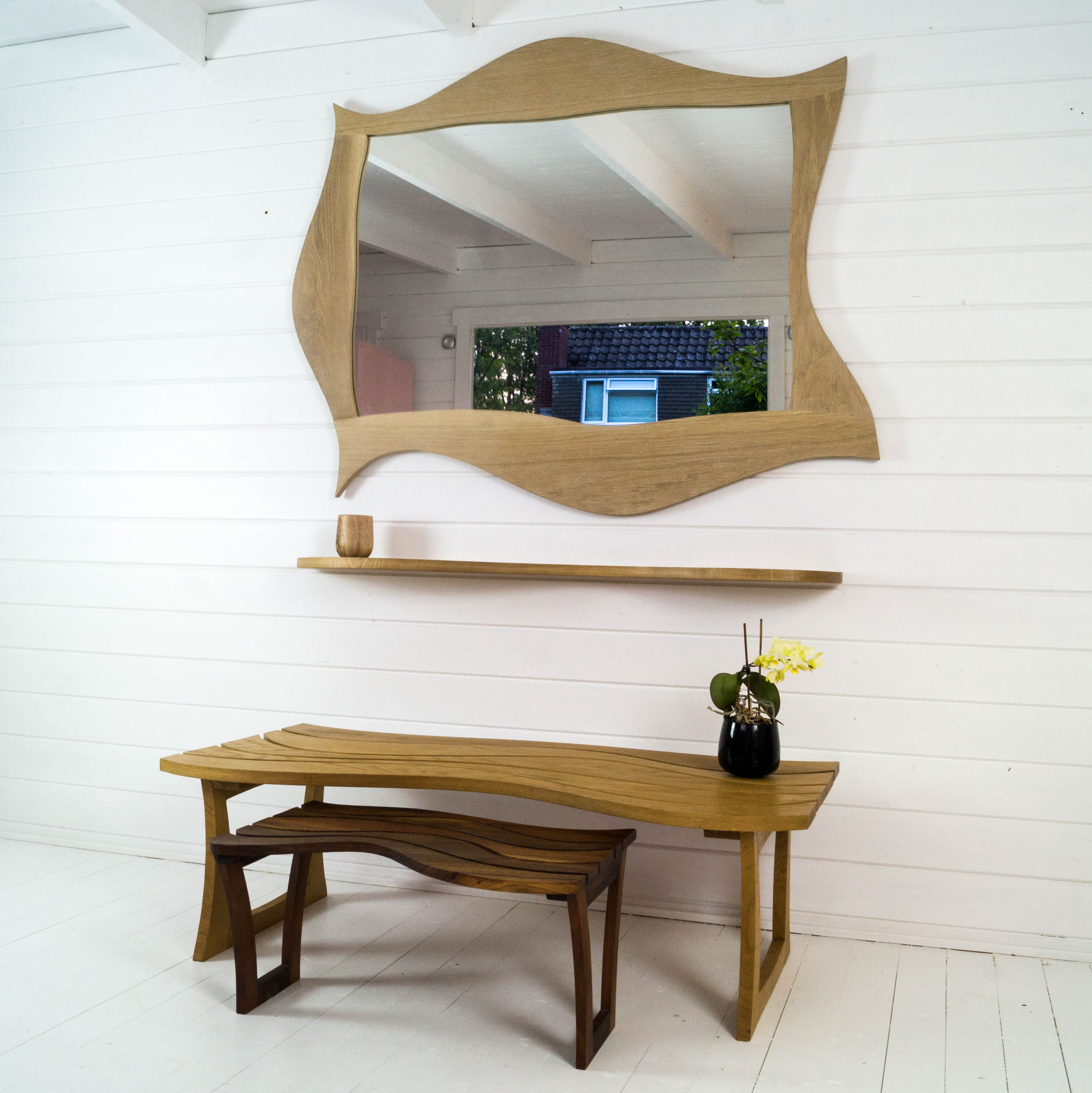 Wavy Coffee Tables Handmade Nature Inspired Modern Wood