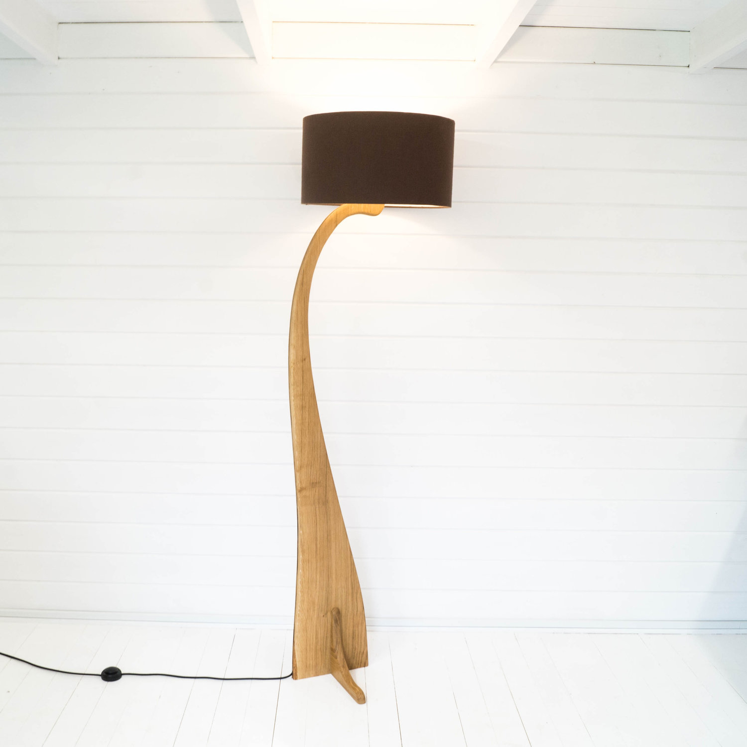 Flow Floor Lamp In Oak Liv Cornall Design Flow Floor Lamp In Oak Liv Cornall