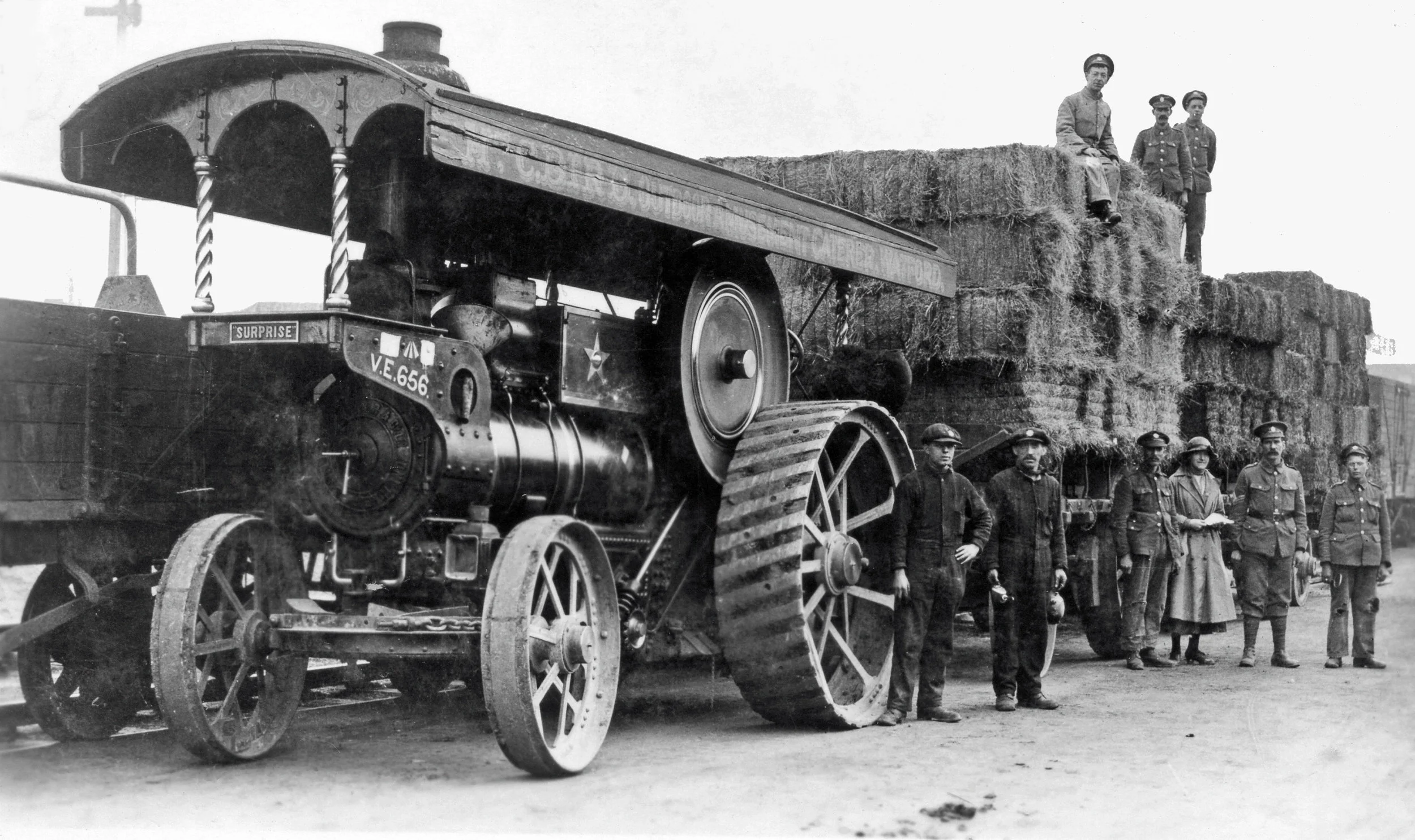 Showman engine 'Surprise' used by Mrs C. Bird of Watford with her Galloping Horses before the war, commandeered
Normal
0
false
false
false
EN-GB
X-NONE
X-NONE
/* Style Definitions */
table.MsoNormalTable
{mso-style-name:"Table Normal";
mso-tstyle-rowband-size:0;
mso-tstyle-colband-size:0;
mso-style-noshow:yes;
mso-style-priority:99;
mso-style-parent:"";
mso-padding-alt:0cm 5.4pt 0cm 5.4pt;
mso-para-margin:0cm;
mso-para-margin-bottom:.0001pt;
mso-pagination:widow-orphan;
font-size:10.0pt;
font-family:"Calibri",sans-serif;}
for essential war work in Oxford in 1915