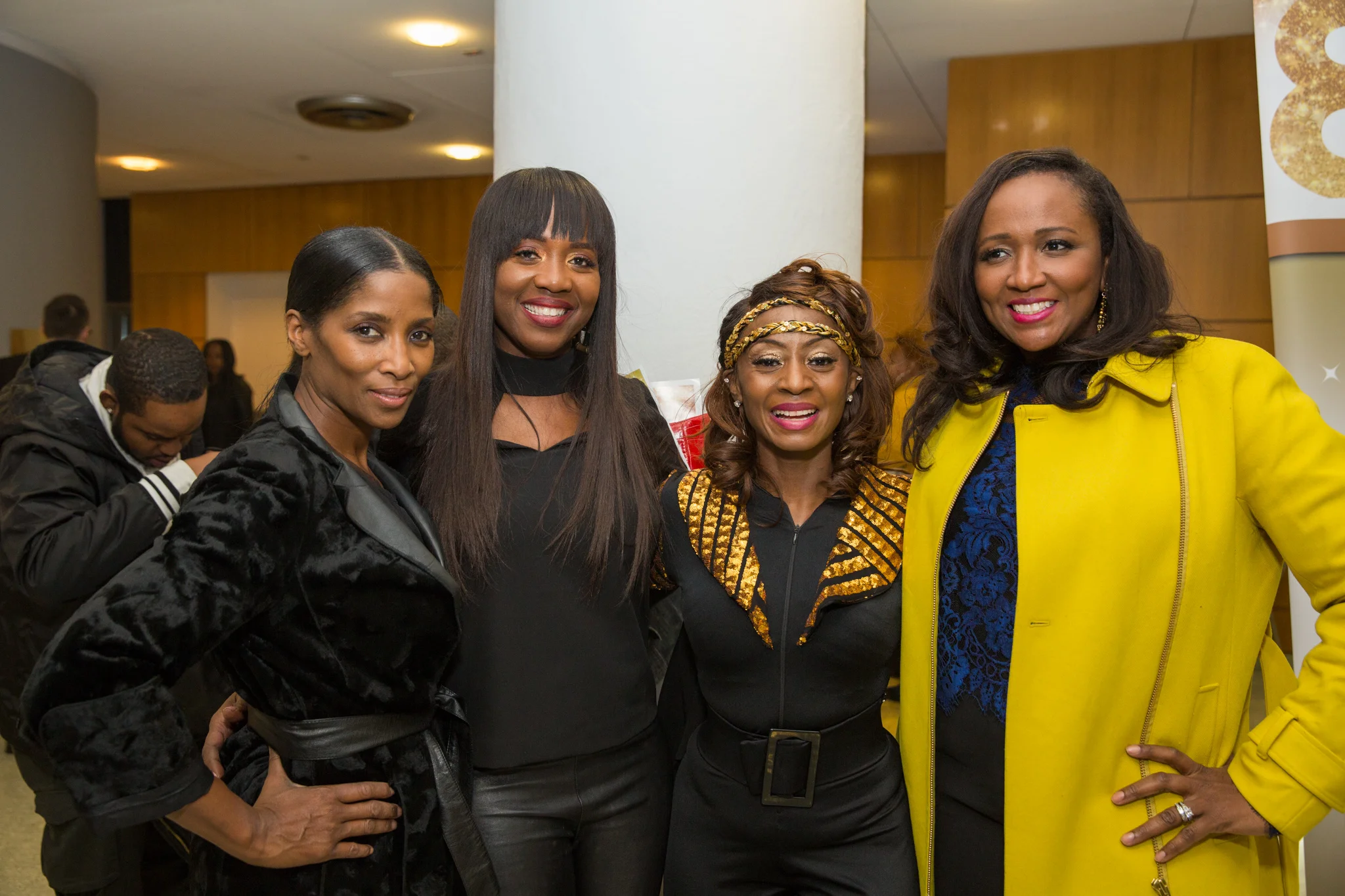 Regina Fleming, Dancing Stars Lu-Shawn Thompson and Patricia Robinson, and event guest