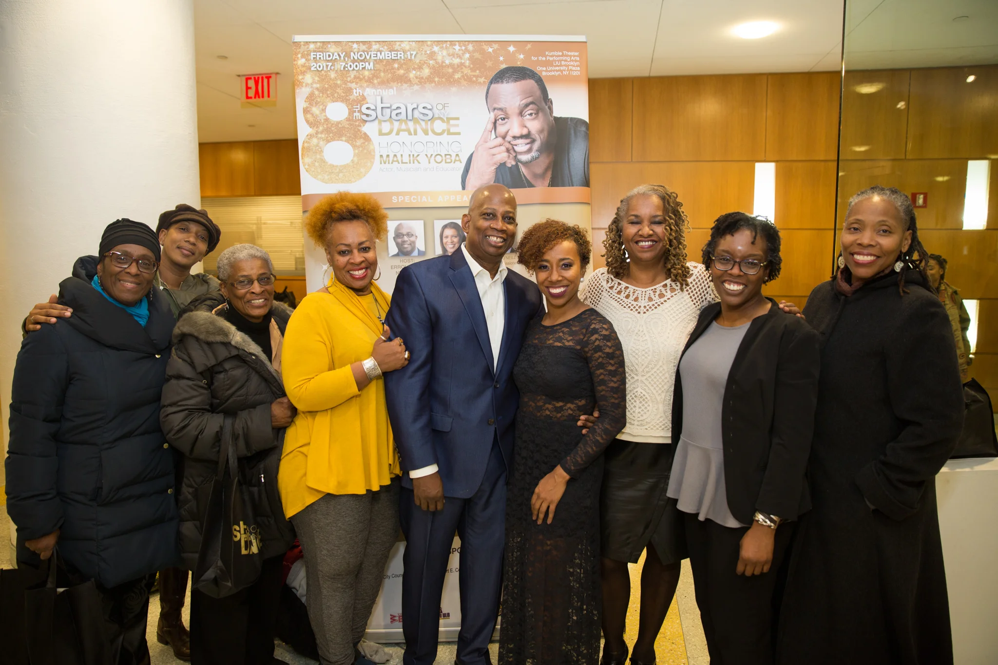 2nd Place Winners Jeffrey Vincent Noble and dance partner Chanel DaSilva, Joyce Tabb, Bobbie Barton, Michelle Darden, Denise Dowers, Yolanda McBride and Leslie Alston