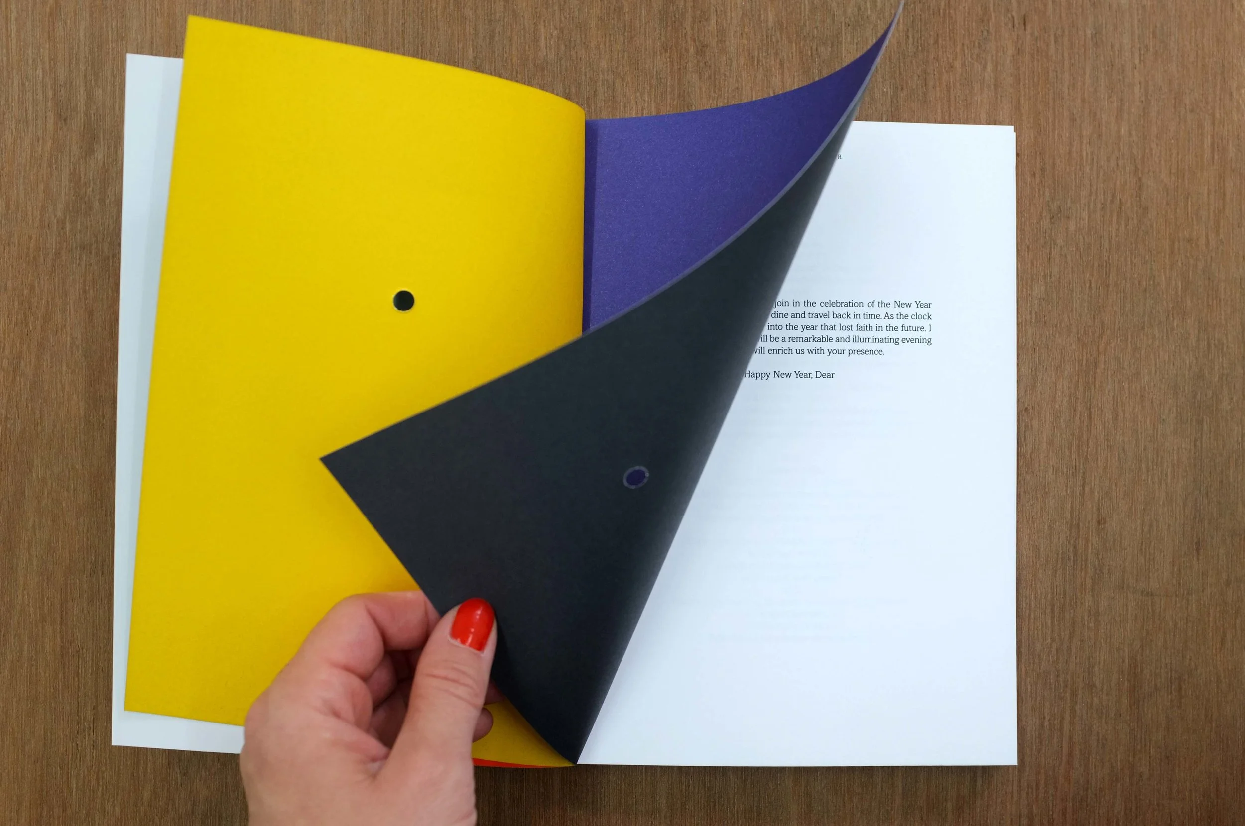 Happy New Year, Dear. Book spread, 2013