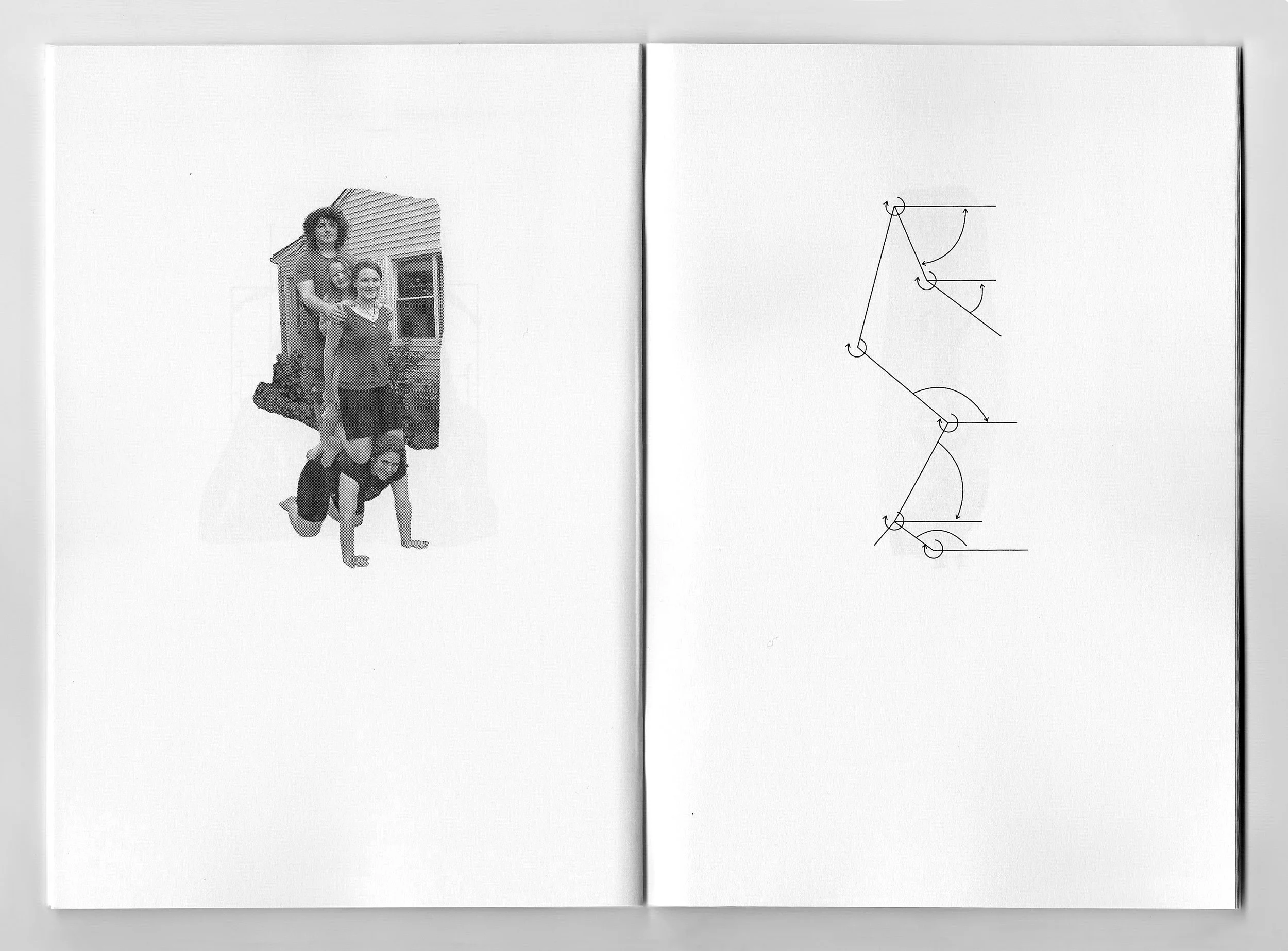 Three Man High. Book spread, Book I, 2014
