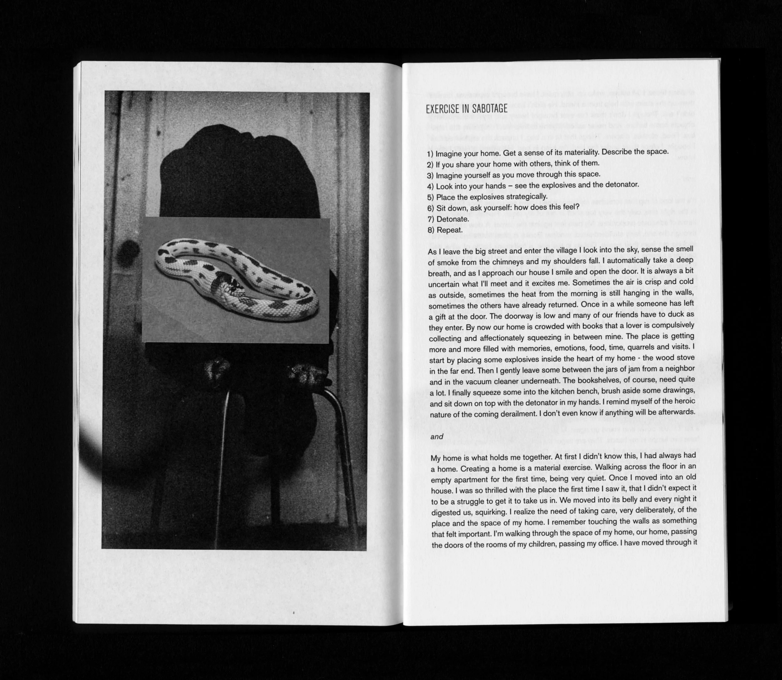 Frisk Flugt - Sabotage (60 pages). Spread. Published by Ovo Press, 2015