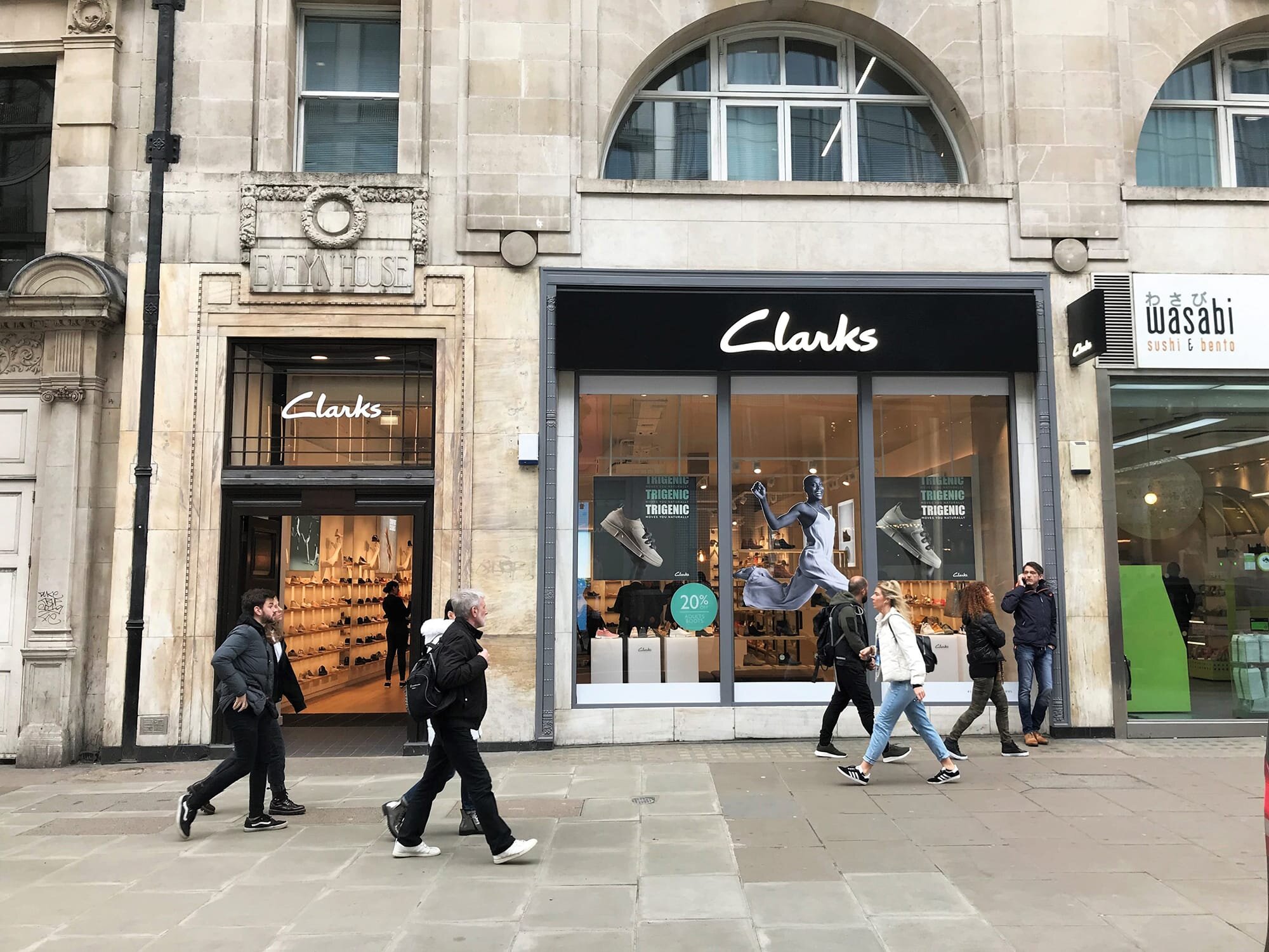 clarks in oxford street