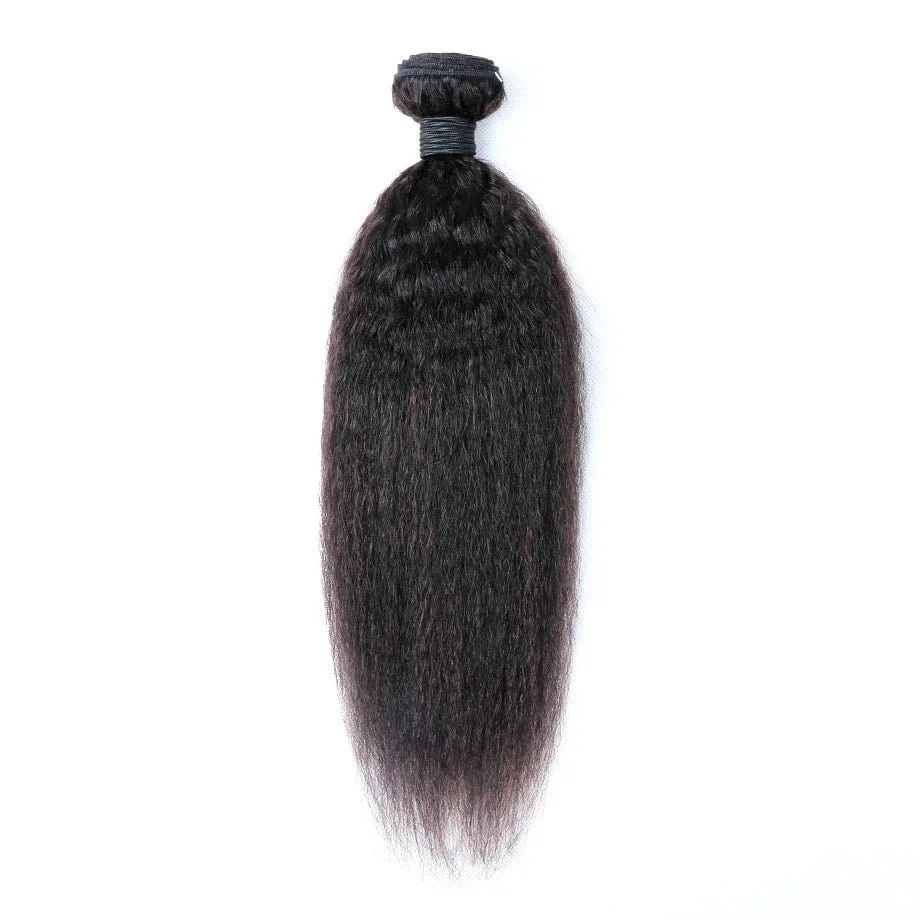 30" Kinky Straight Virgin Hair Bundles