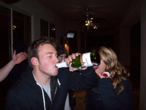 Your humble author, ten years ago. It was probably apple cider. I wouldn't know the difference.