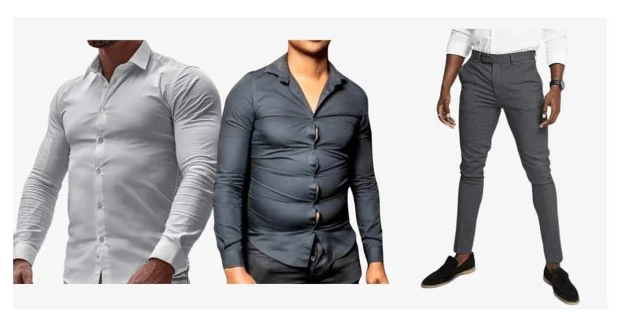 bad fit on men's clothing