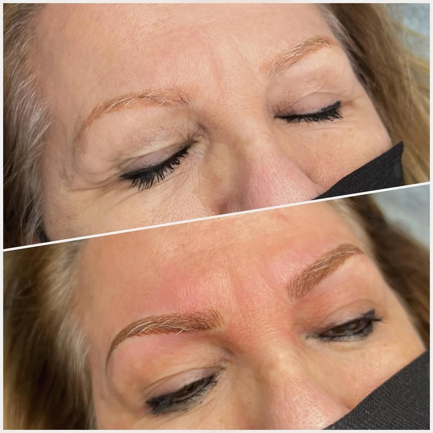Back in my element ⭐️

This client came to me with old Microblading where the pigment had turned orange. We colour corrected and did a combination brow with strokes and shading