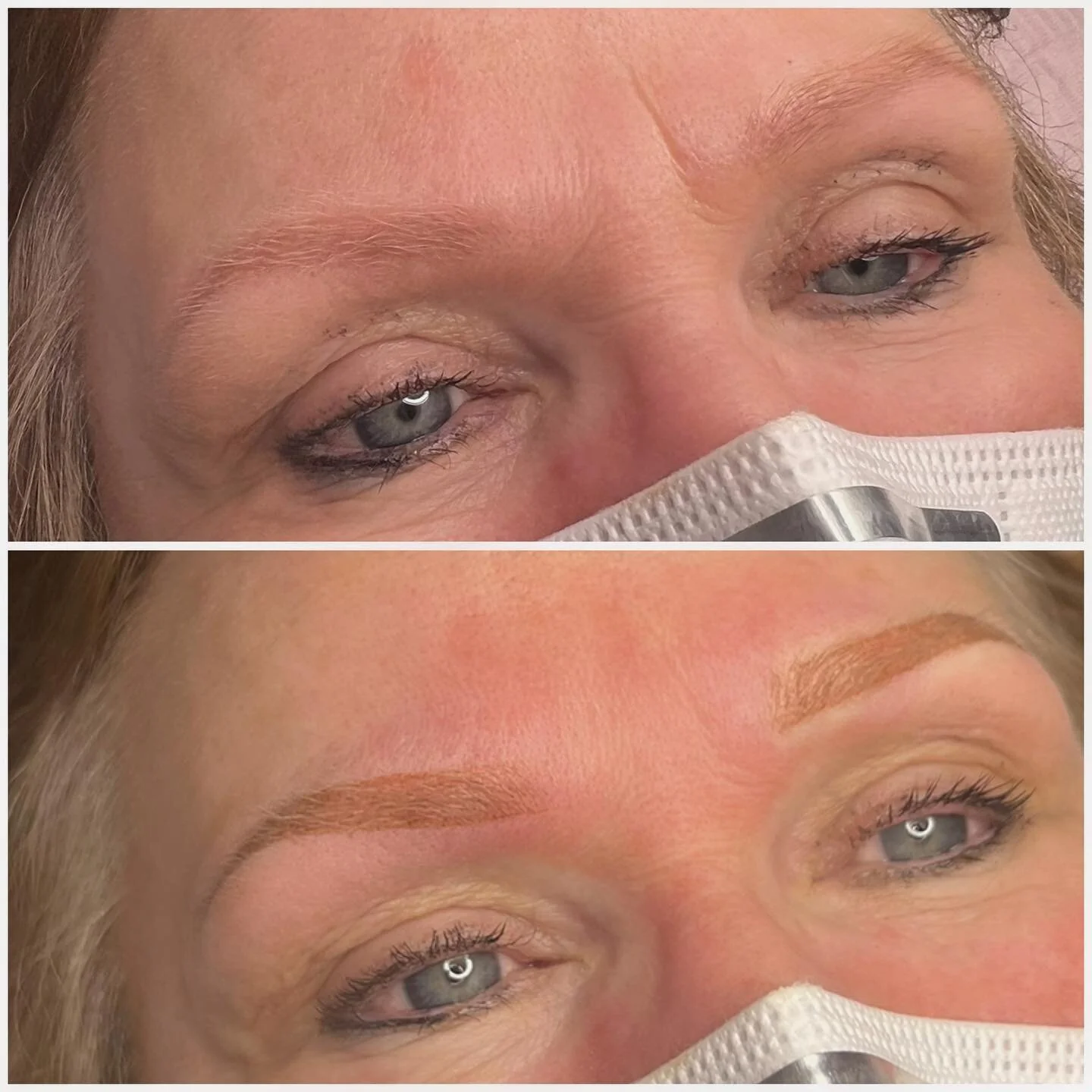 Soft powder brow coverup over old Microblading

My client looks years younger with touched up brows. It really opens up her eyes and brightens up her face 

Powder brows can be natural or bolder depending on the client&rsquo;s goal. We can make it ha