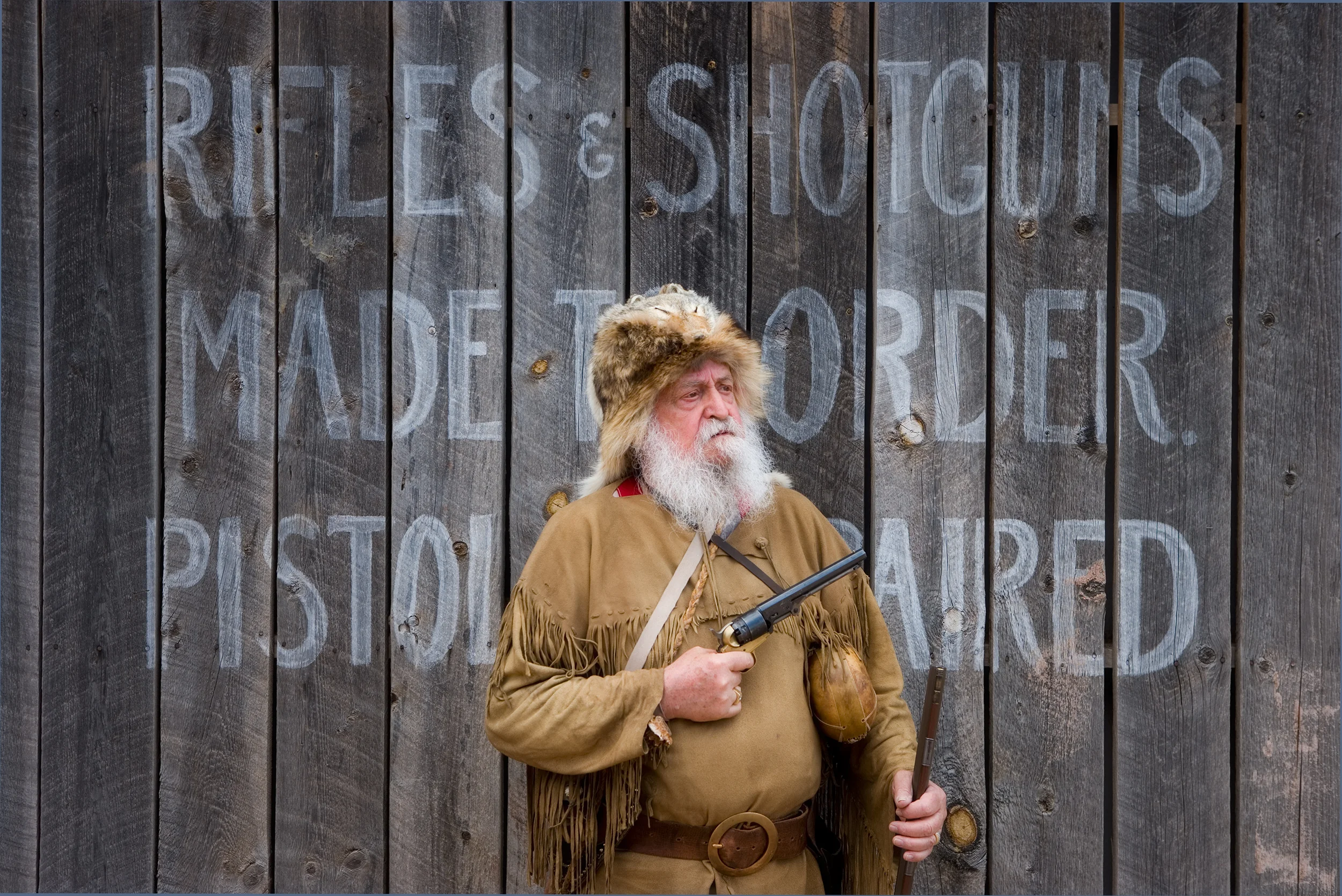 Cliff Russell, New Mexico Mountain Man, near Santa Fe, New Mexico, 2007