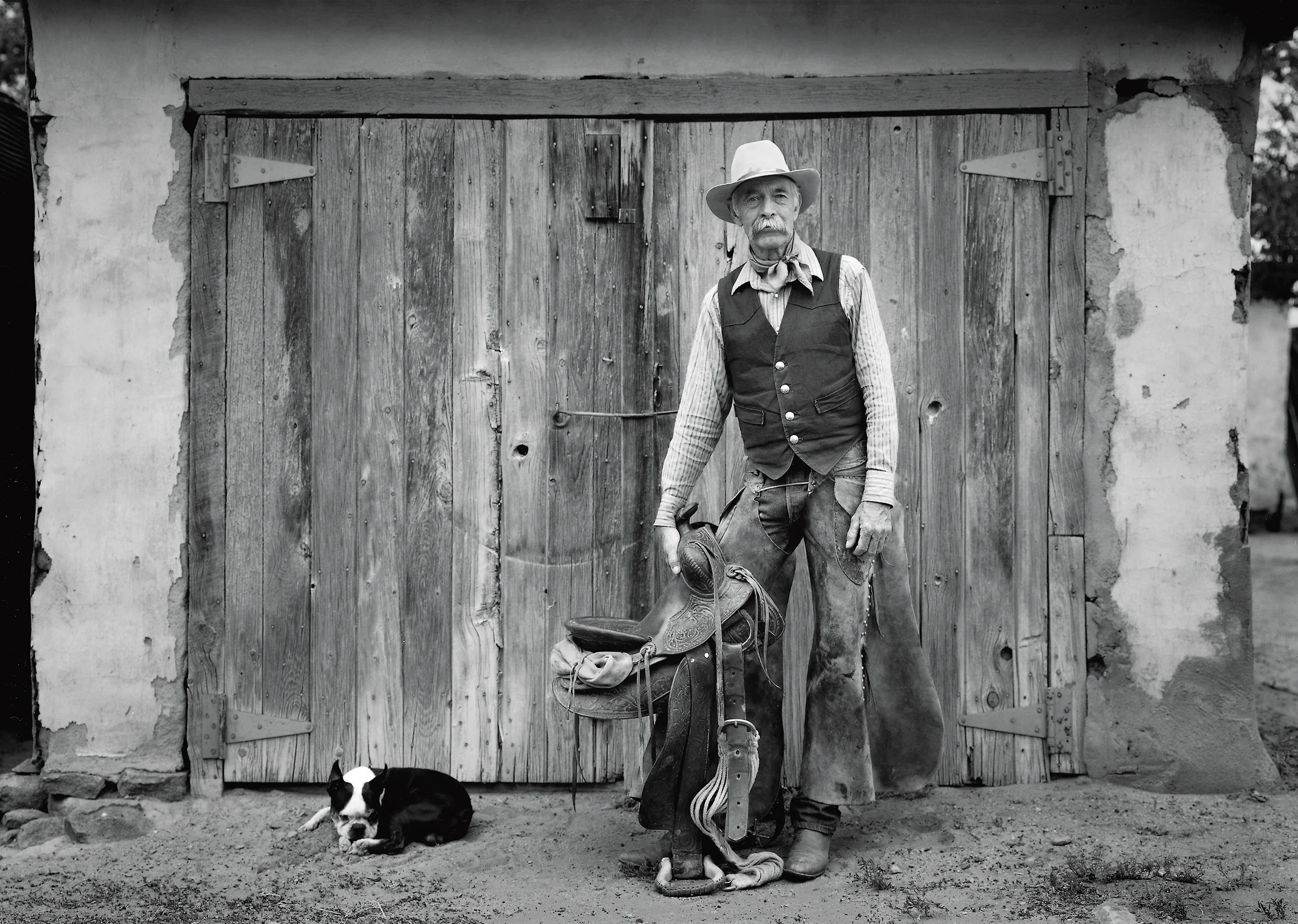 Archie West and His Pal "Buddy," San Marcos, New Mexico, 2001